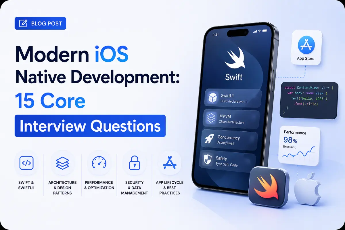 Modern iOS Native Development: 15 Core Interview Questions
